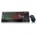 Клавіатура з підсвічуванням + мишка LED GAMING KEYBOARD+Mouse UKC M 710. чорний